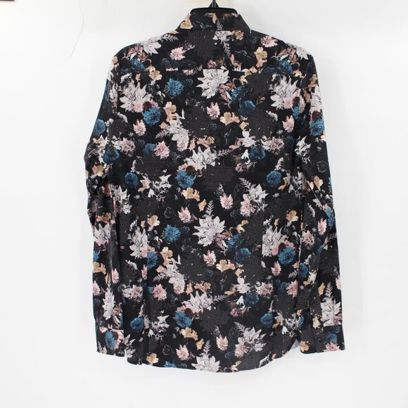 Ted Baker London Shirt Mens 15 Floral Long Sleeve Button Up Modern Fit party - Picture 7 of 12